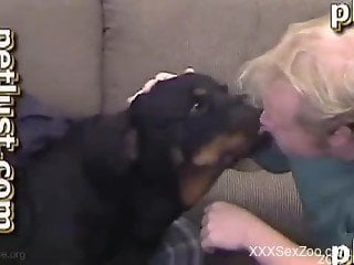Angry doggy with massive meaty cock in the family of zoophiles
